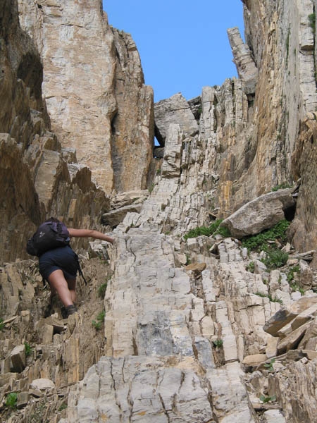 canale alla rocca la meja (passo di II)