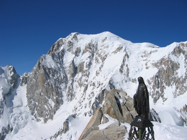 la vetta della Tour Ronde e il Bianco